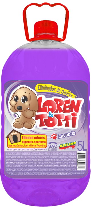 Eliminador de Odor L TOTTI Lavanda 4X5L