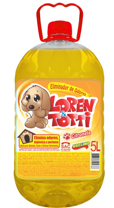 Eliminador de Odor L. TOTTI Citronela 4X5L