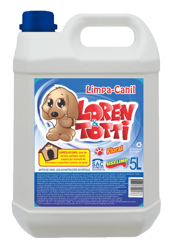 Limpa Canil LOREN & TOTTI Floral 4X5L