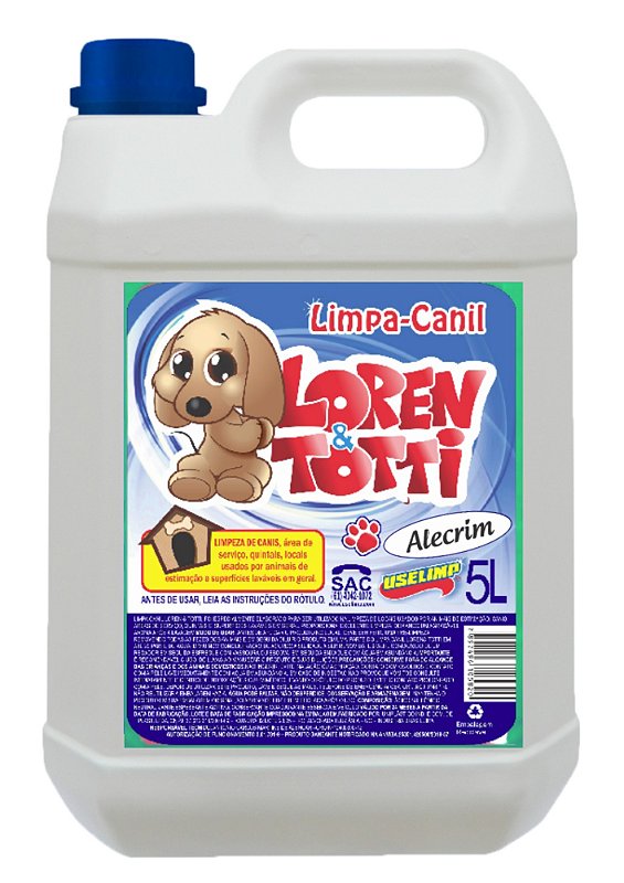 Limpa Canil LOREN TOTTI Alecrim 4X5L
