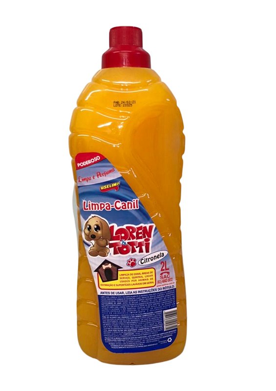 Limpa Canil LOREN TOTTI Citronela 6X2L
