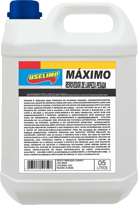Maximo Limp. Removedor De Cera 3X5L
