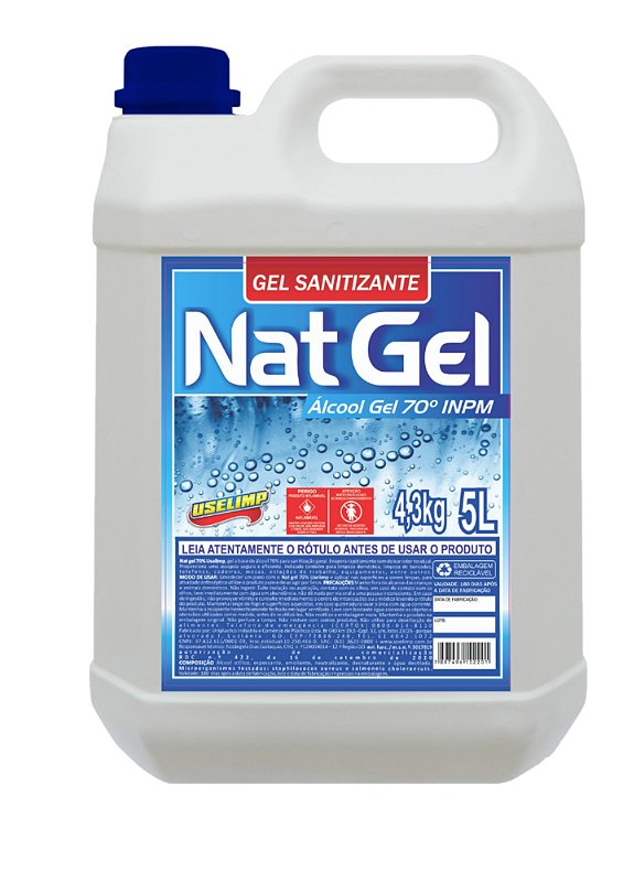 Nat Gel Alcool Asseptico 70º 3X4,3KG