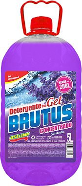 Brutus Detergente Gelatinoso Super Concentrado Lavanda 5L