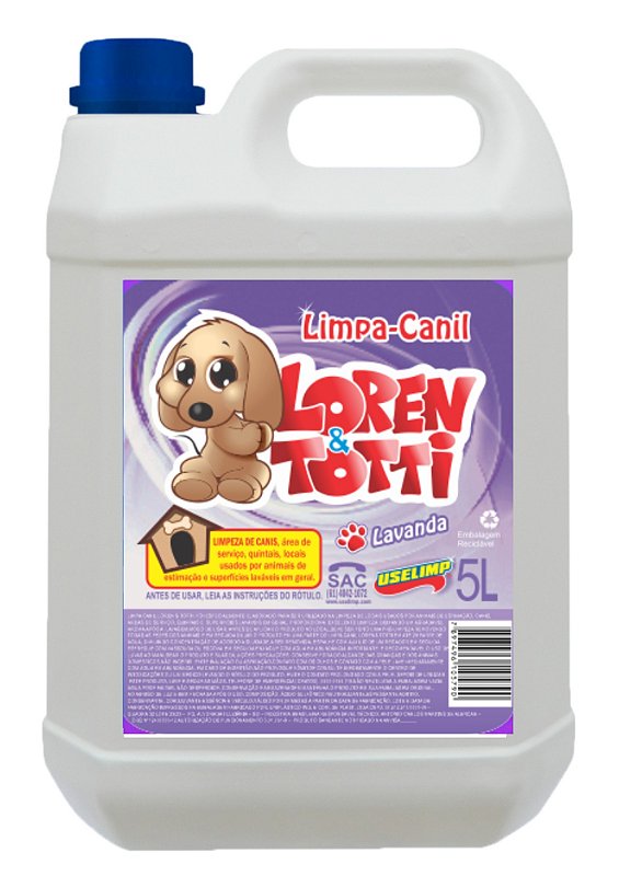 Limpa Canil LOREN & TOTTI Lavanda 5L