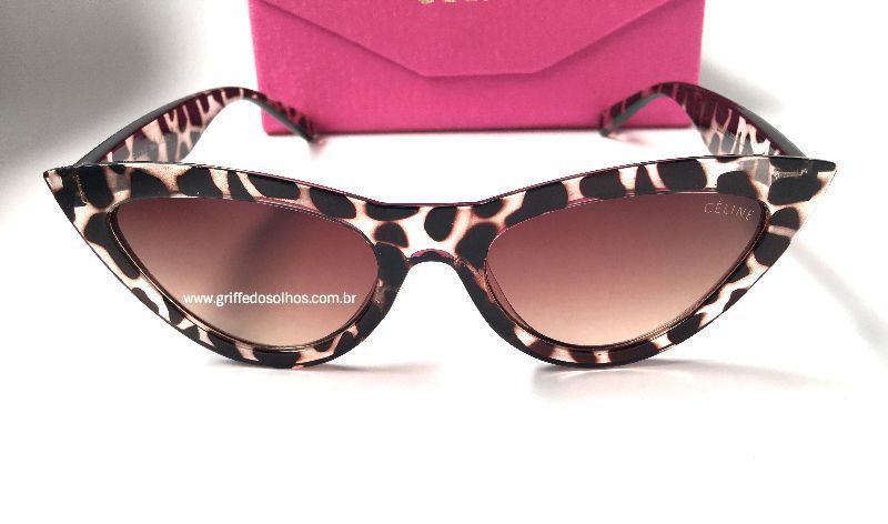 Cat Eye Céline Paris - Óculos de Sol Gatinho Onça - Griffe dos Olhos |  Replicas Óculos de Sol e Armação