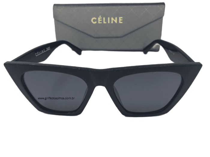 Óculos de Sol Céline Paris Edge Cl41468/S - Armação Preto Acetinado -  Griffe dos Olhos | Replicas Óculos de Sol e Armação