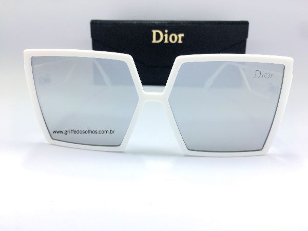 Oculos de sol quadrado branco Clearance