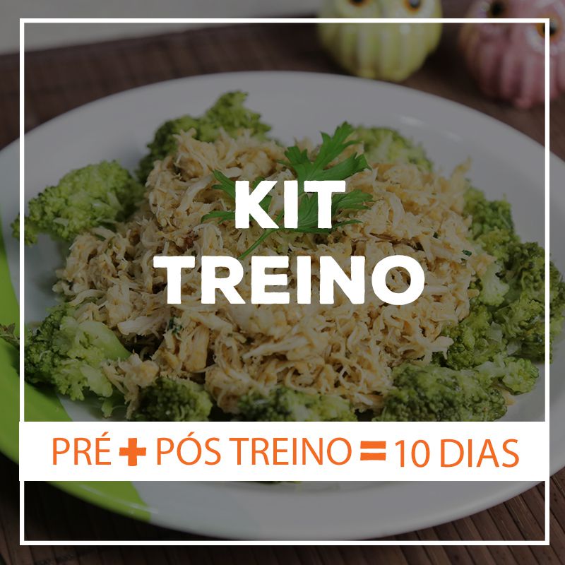 KIT TREINO 10 dias - 10 Marmitas Pré Treino e 10 Marmitas Pós Treino