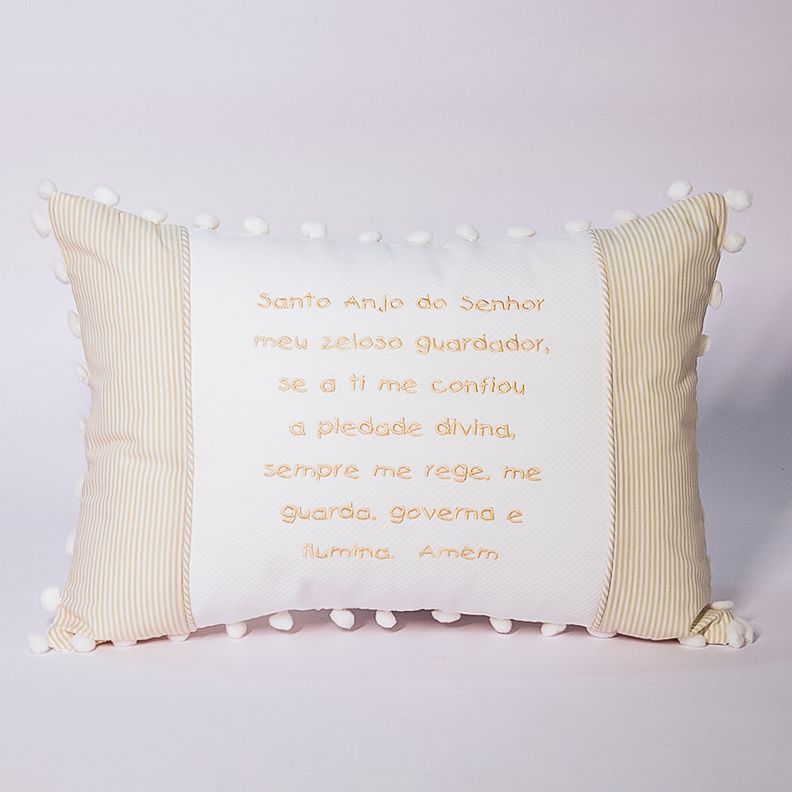 Almofada Santo Anjo bege