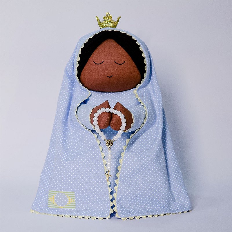 Santinha de pano Nossa Senhora Aparecida