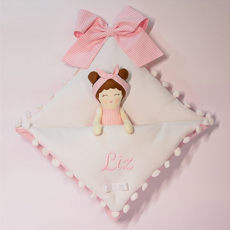 Enfeite Maternidade personalizado - Boneca rosa