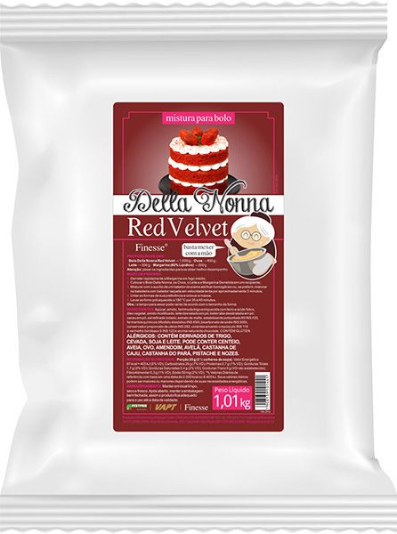 Preparado Red Velvet - 1Kg - Partyval