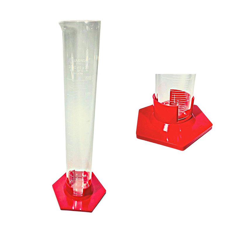 Proveta Base Hexagonal Polipropileno