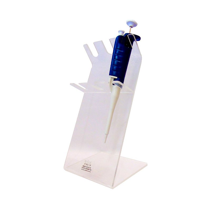 Suporte 3 Micropipetas Acrílico