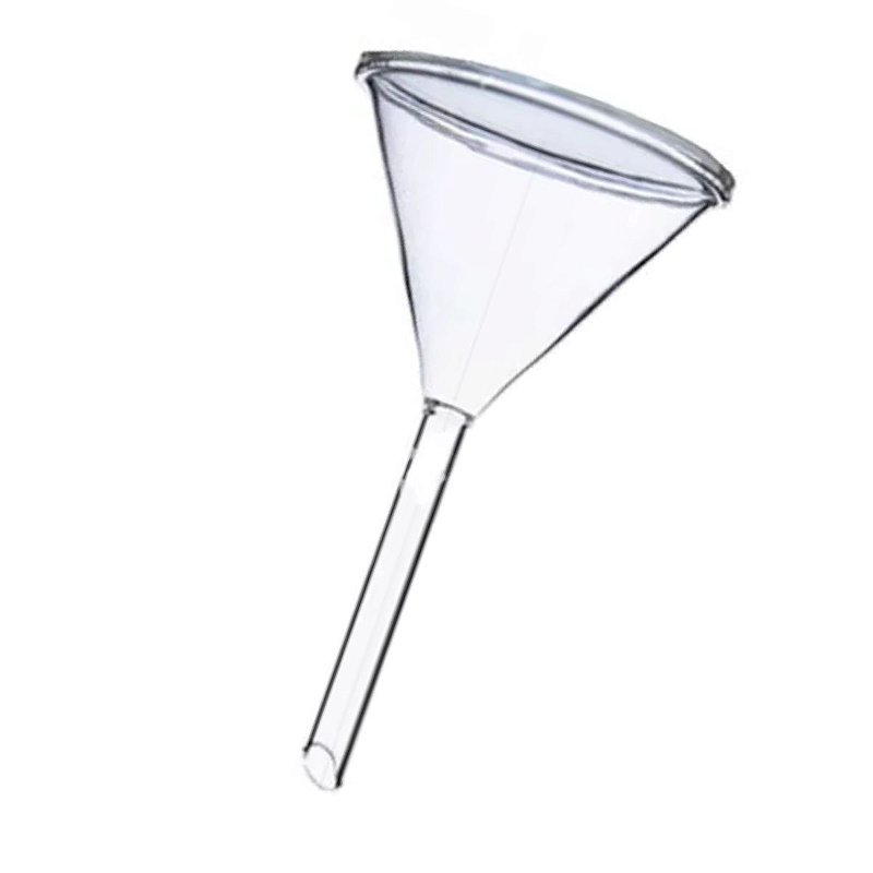 Funil Analítico Liso Haste Curta Diâmetro 15cm 500ml