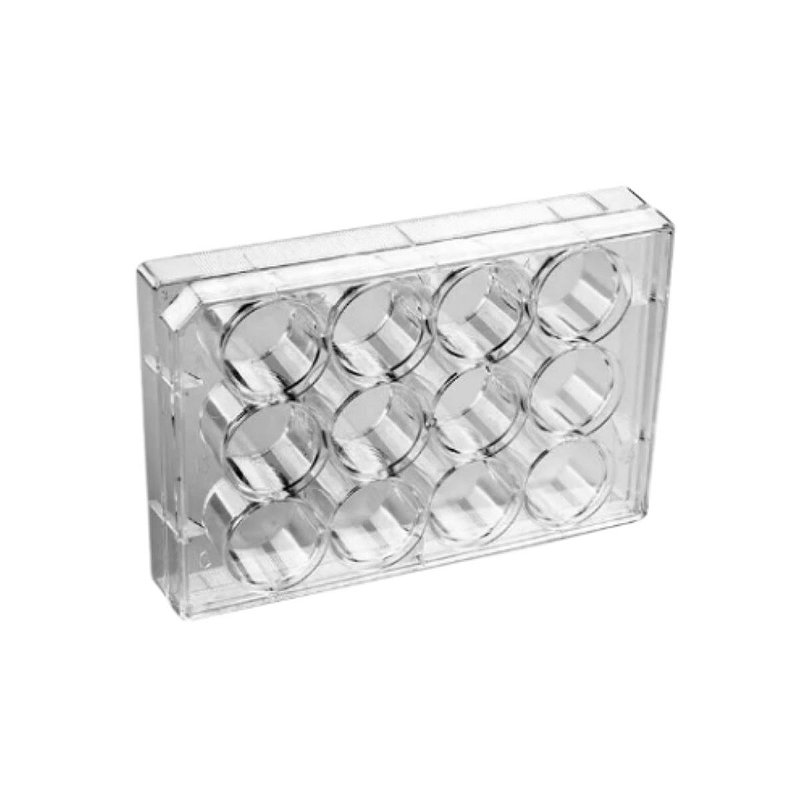 Placa Para Cultivo De Células 12 Poços Fundo Chato