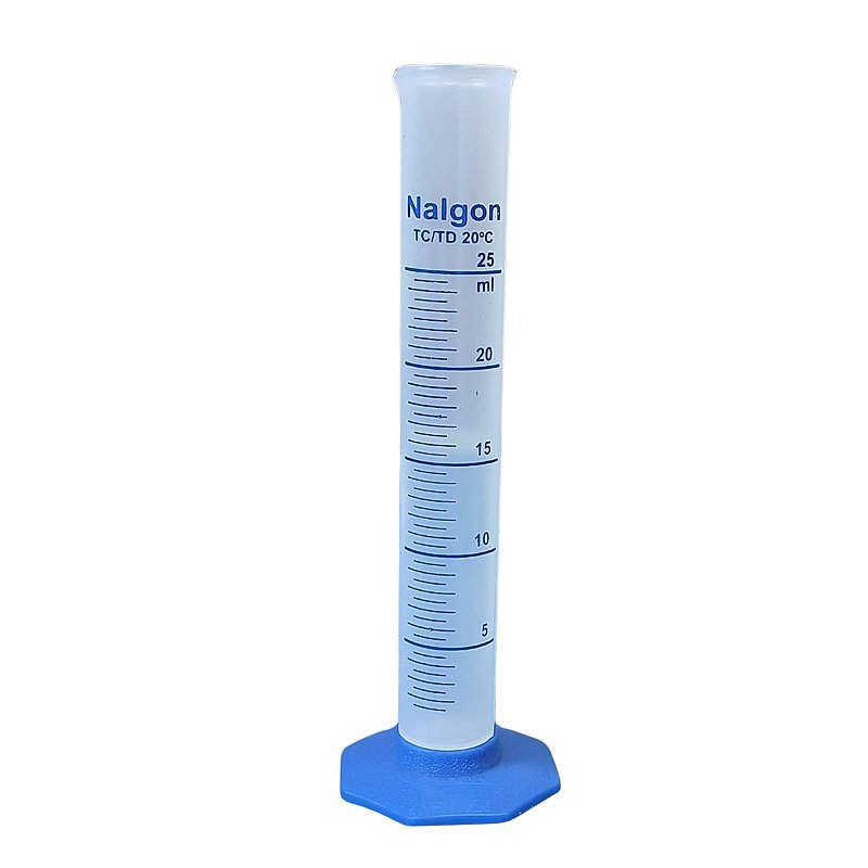 especial para Laboratório Proveta  Base Hexagonal Polipropileno Capacidade:25ml Nalgon