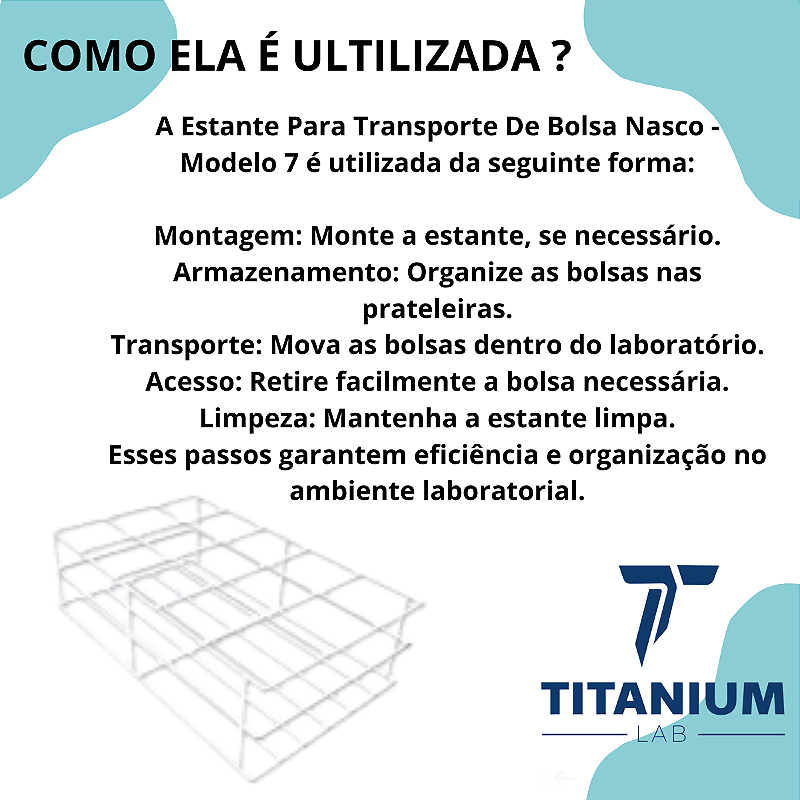 Especial Estante Para Transporte De Bolsa Nasco - Modelo 7