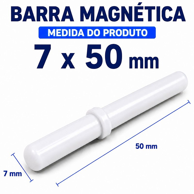 Barra Magnética Peixinho 7x50mm Com Anel