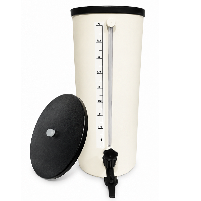 Barrilete Em PVC 5 Litros Com Torneira Para Agua Destilada