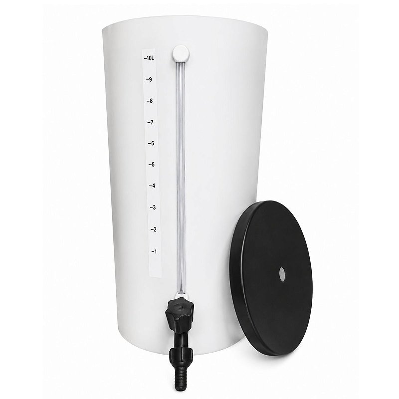 Barrilete Em PVC 10 Litros Com Torneira Para Agua Destilada
