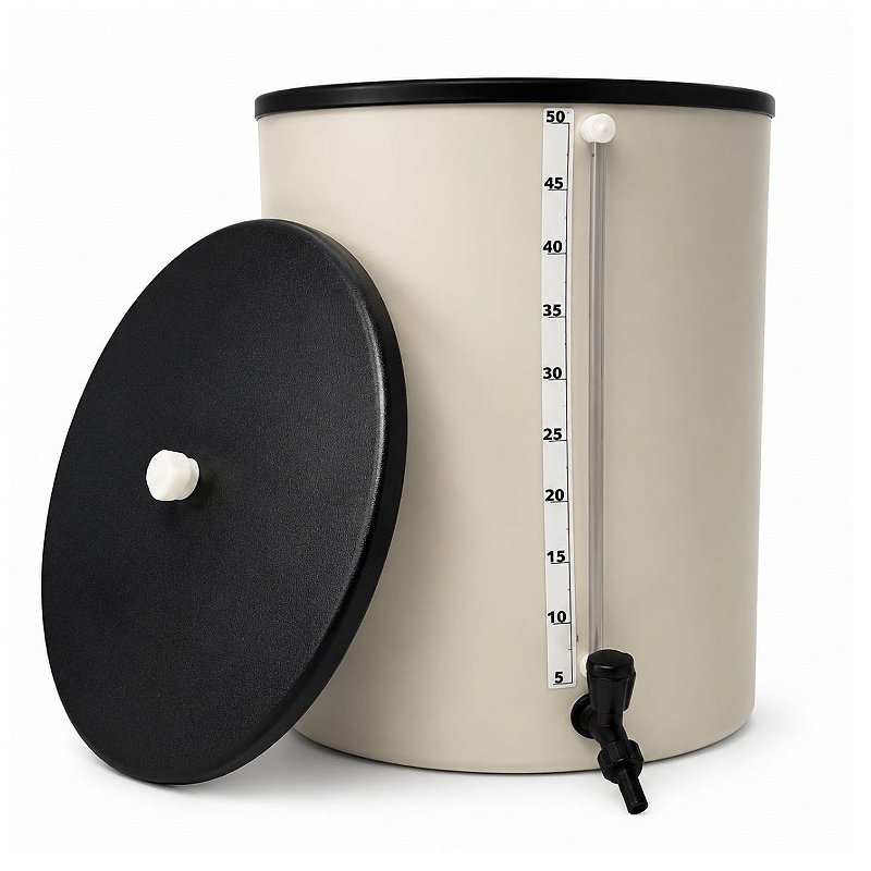 Barrilete em PVC 50 Litros com Torneira