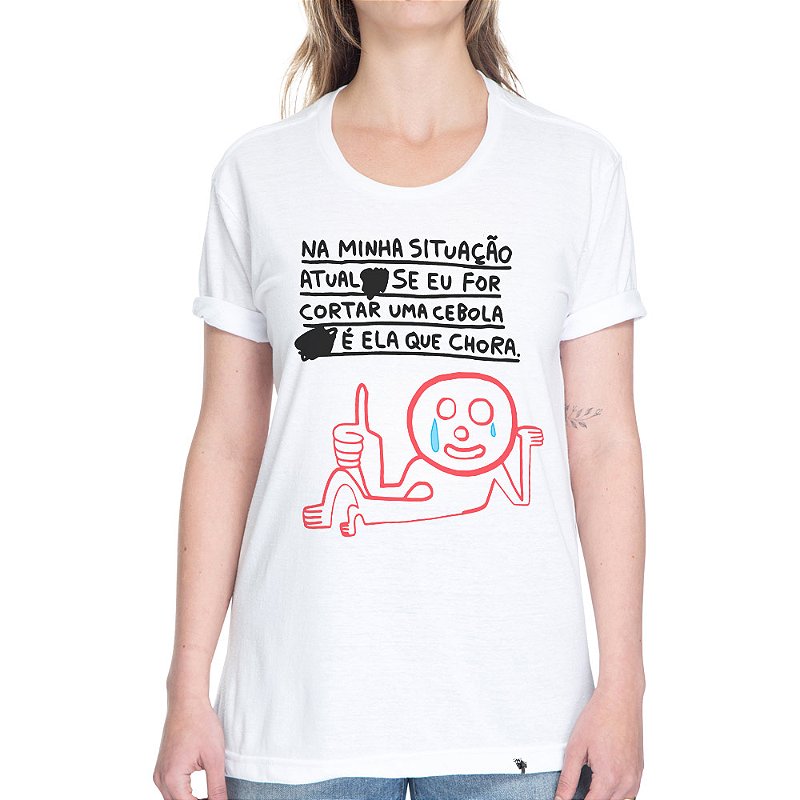 Na Minha Situa O Atual Camiseta Basicona Unissex El Cabriton Camisetas Online Vamos