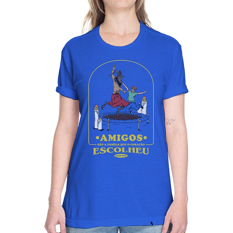 Amigos São a Família Camiseta Basicona Unissex El Cabriton