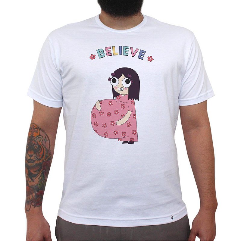 Believe - Camiseta Clássica Masculina - El Cabriton Camisetas Online! Vamos  colocar mais arte no mundo?
