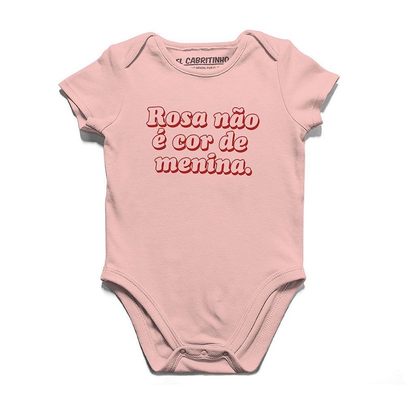 Rosa N O Cor De Menina Body Infantil El Cabriton Camisetas Online Vamos Colocar Mais Arte