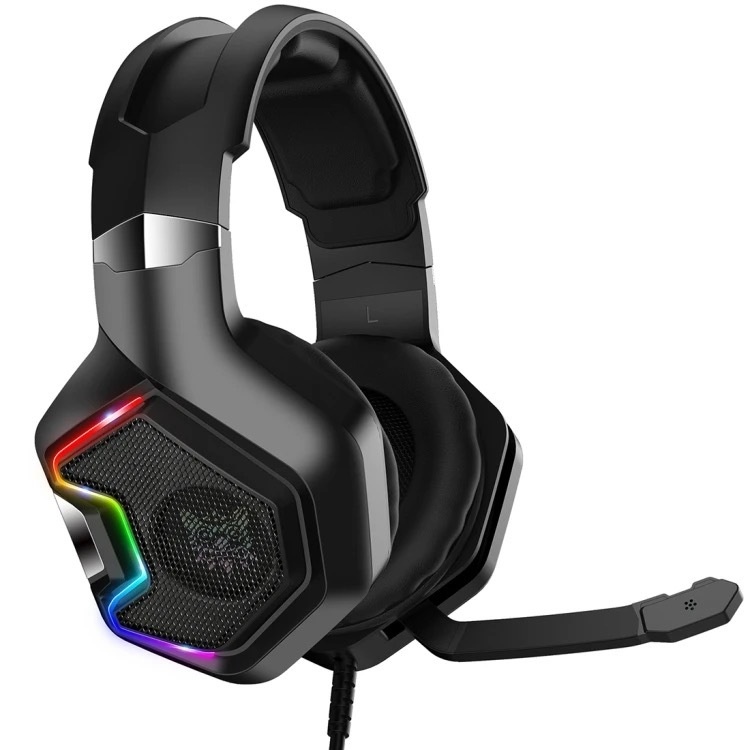 Fone Megalux - Headset Gamer, Led, Redução de Ruído