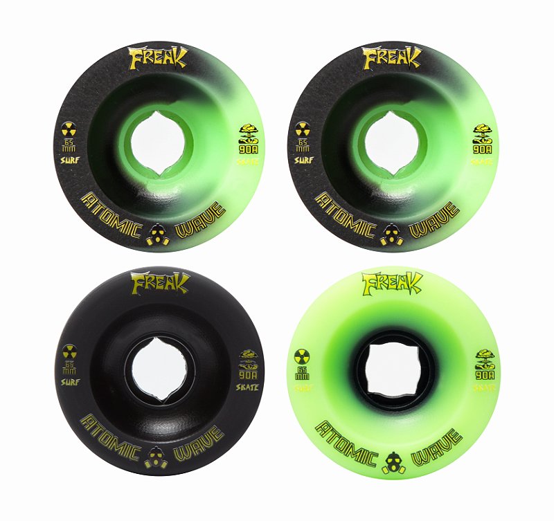 Rodas para Simulador de Surf | Rodas FREAK SurfSkate | 90a 65mm