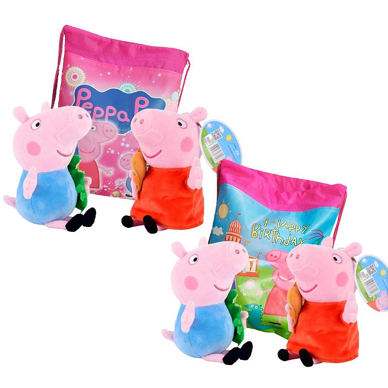 George de Pelucia Desenho Peppa Pig 18cm - Pelúcias HAS Brasil