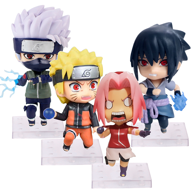 4 Bonecos Time7 NarutoShippuden Kakashi Sakura Sasuke Naruto