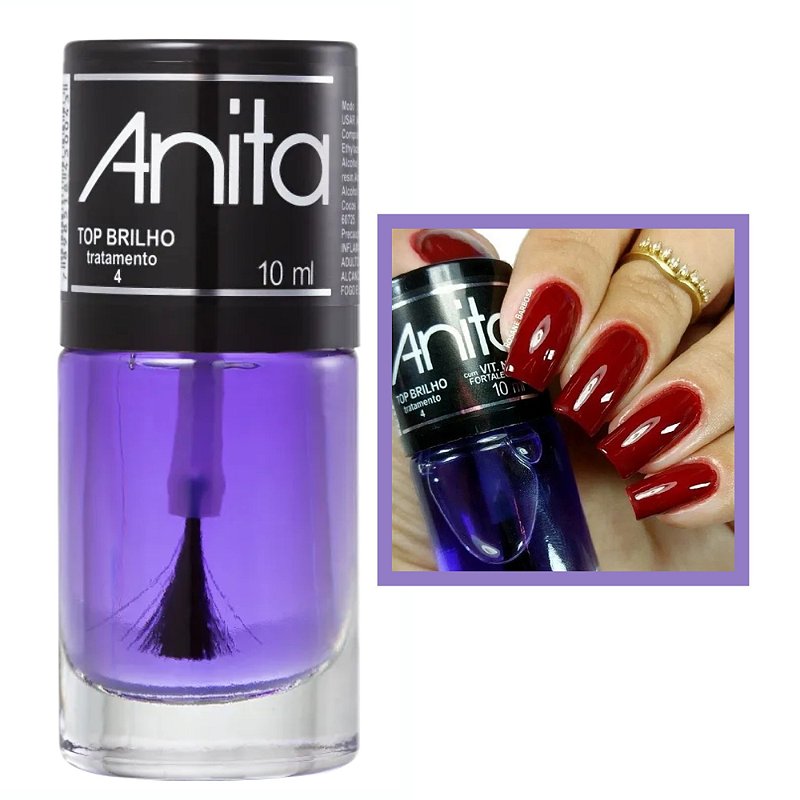 Esmalte Top Brilho 10ml Anita