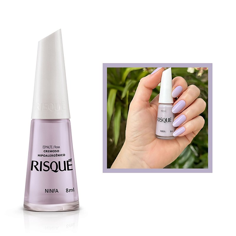 Esmalte Cremoso Cor Ninfa Cremoso 8ml Risque