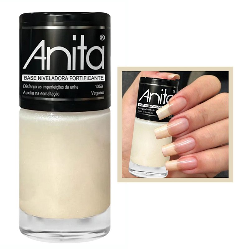 Esmalte Base Niveladora Fortificante Incolor 10ml Anita
