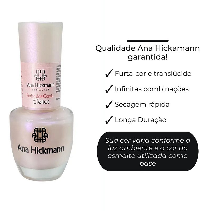 Esmalte Lendas do Oceano Perolado Cor Poder dos Corais 9ml Ana Hickmann