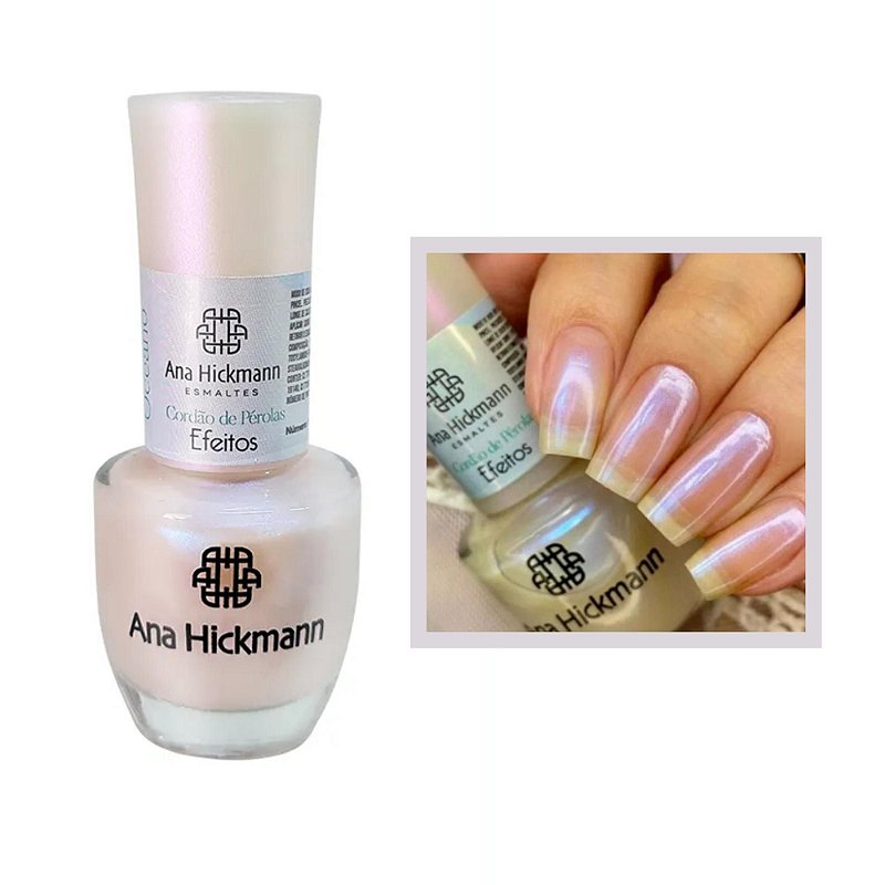 Esmalte Lendas do Oceano Perolado Cor Cordão de Pérolas 9ml Ana Hickmann