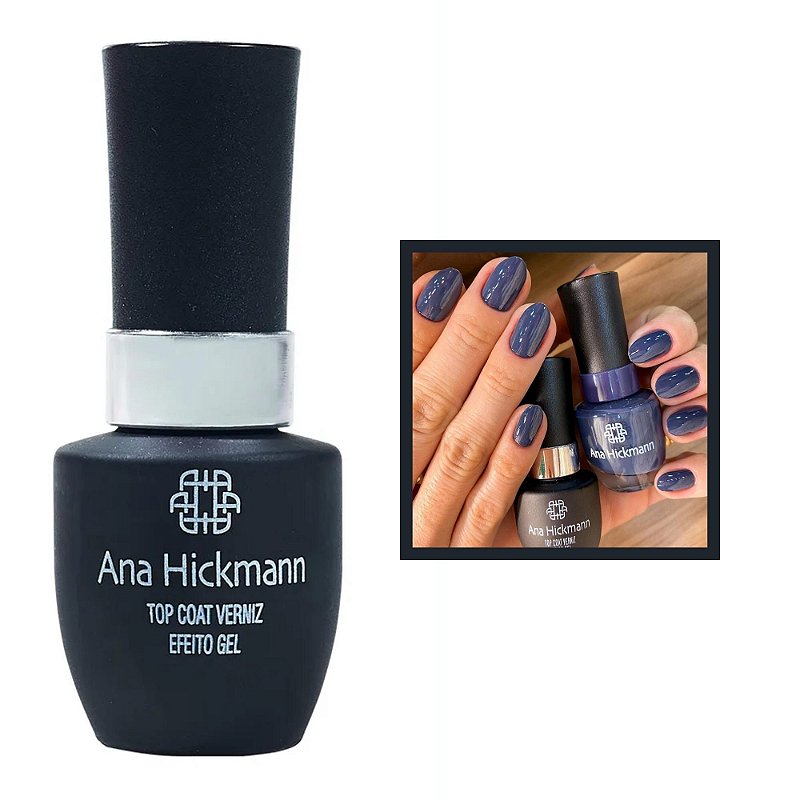Esmalte Top Coat Verniz Efeito Gel 9ml Ana Hickmann