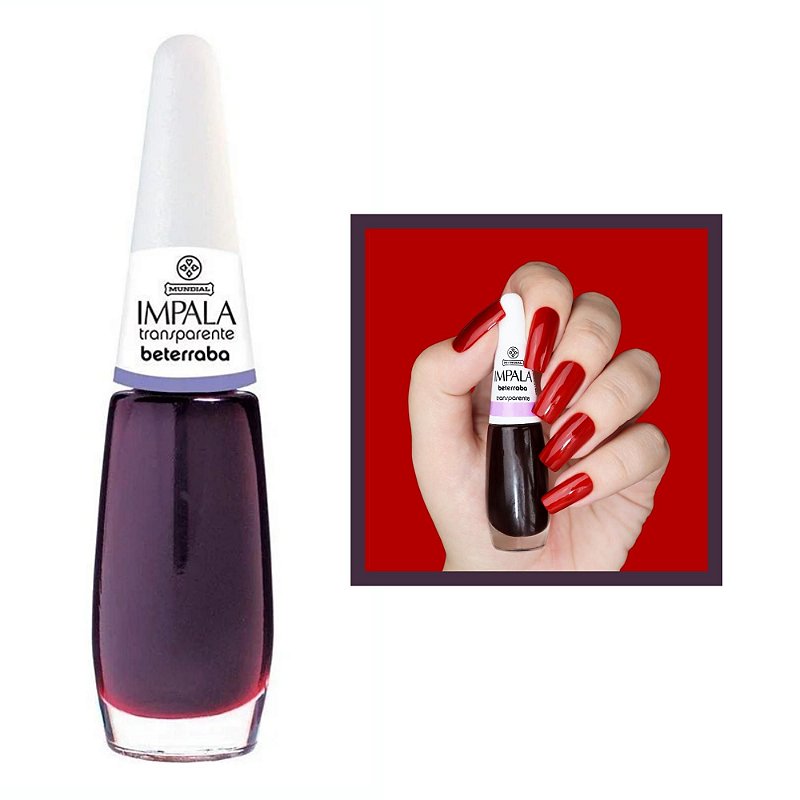 Esmalte A Cor da Sua Moda Cremoso Cor Beterraba 7,5ml Impala