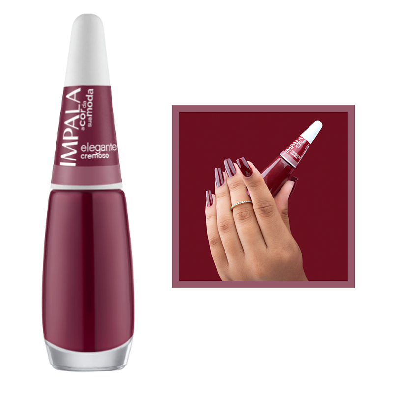 Esmalte A Cor da Sua Moda Cremoso Cor Elegante 7,5ml Impala