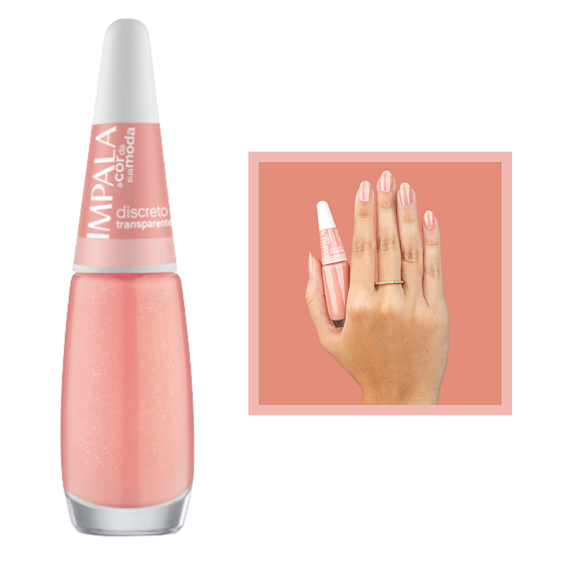Esmalte A Cor da Sua Moda Transparente Cor Discreto 7,5ml Impala