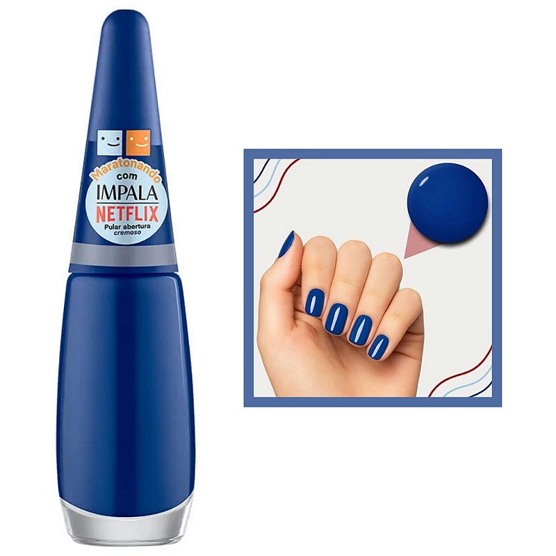 Esmalte Coleção Maratonando Impala com Netflix Cremoso Cor Pular Abertura 7,5ml Impala