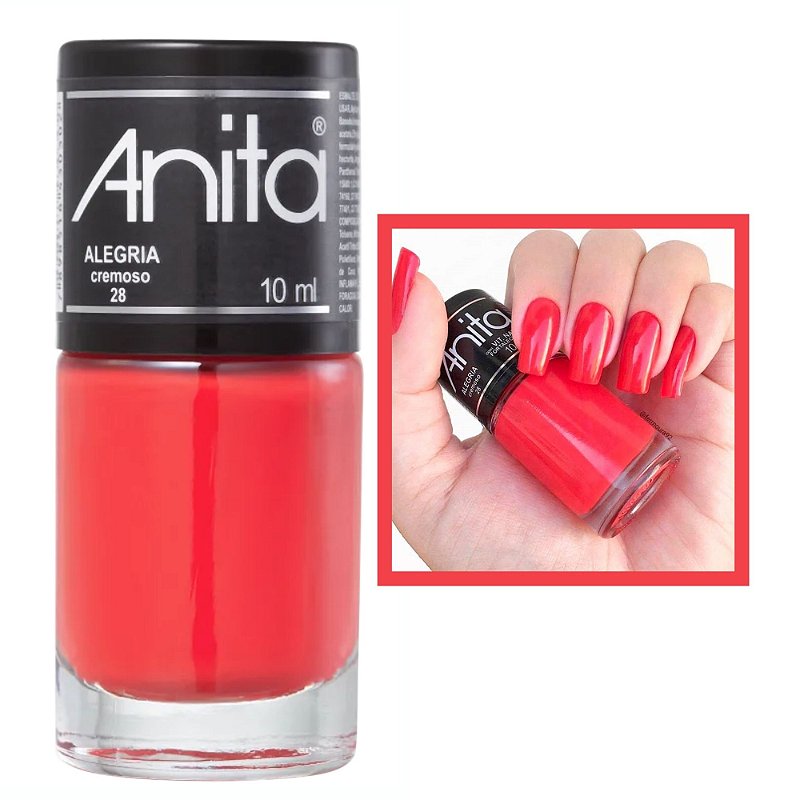 Esmalte Cremoso Cor Alegria 10ml Anita