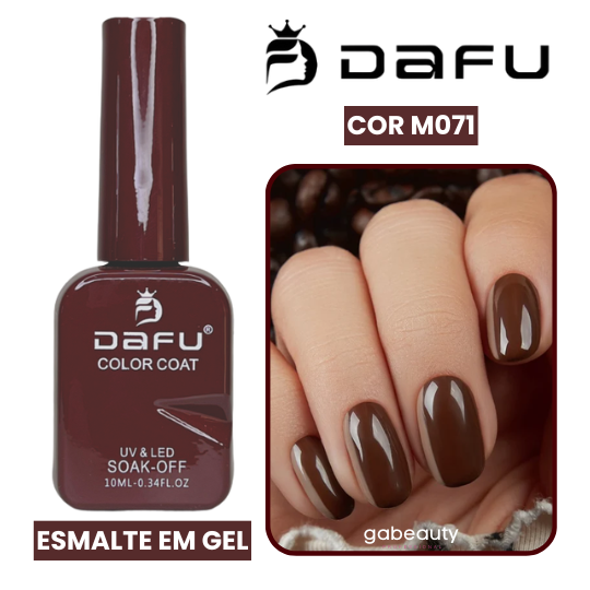 Esmalte em Gel UV & LED M071 Marrom Classico 10ml Dafu