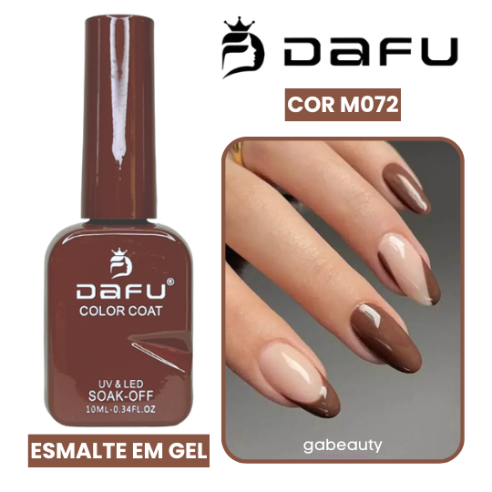 Esmalte em Gel UV & LED M072 Marrom 10ml Dafu