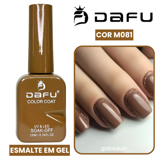 Esmalte em Gel UV & LED M081 Marrom Esverdeado 10ml Dafu