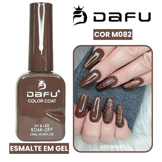 Esmalte em Gel UV & LED M082 Marrom Acinzentado 10ml Dafu